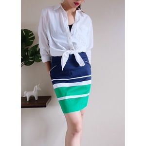 Anne Klein Skirt In Stripes